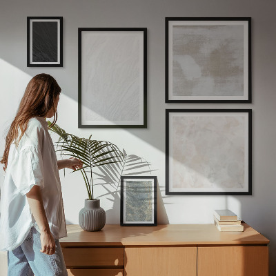 Lot de tableaux encadrés Les couleurs des élégantes structures en pierre