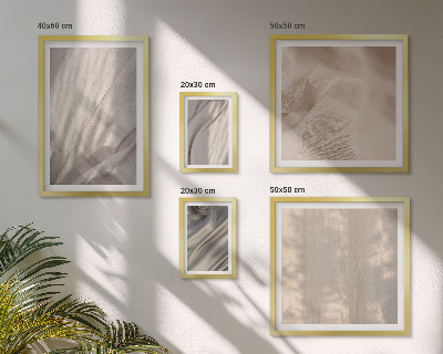 Tableau de décoration murale Gros plan sur des tissus bohèmes naturels