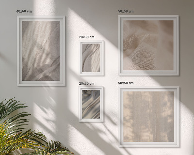 Tableau de décoration murale Gros plan sur des tissus bohèmes naturels