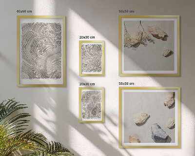 Ensemble de 5 tableaux Formes abstraites modernes