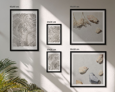 Ensemble de 5 tableaux Formes abstraites modernes