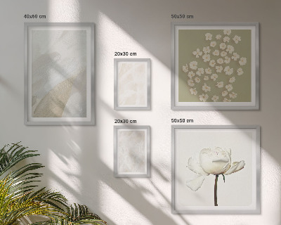 Lot de tableaux encadrés Fleurs, textures bohèmes tendance