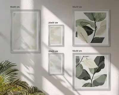 Ensemble de 5 tableaux peintures abstraites au style bohème aux couleurs vives