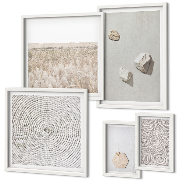 Tableau de décoration murale Textures de sable bohème clair