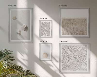 Tableau de décoration murale Textures de sable bohème clair