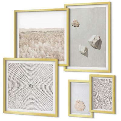 Tableau de décoration murale Textures de sable bohème clair