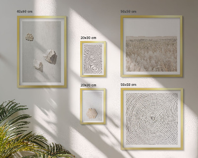 Tableau de décoration murale Textures de sable bohème clair