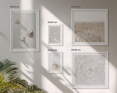 Tableau de décoration murale Textures de sable bohème clair