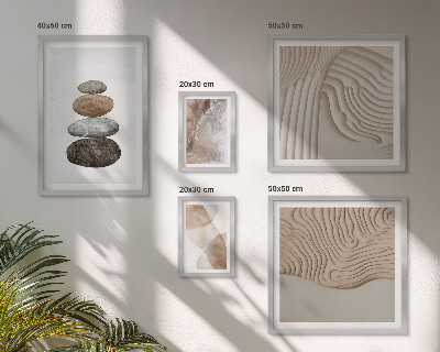 Ensemble de 5 tableaux Formes pastel abstraites