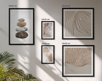 Ensemble de 5 tableaux Formes pastel abstraites