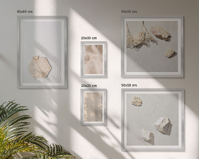 Ensemble de 5 tableaux Des textures naturelles bohèmes subtiles