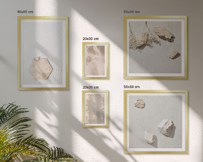 Ensemble de 5 tableaux Des textures naturelles bohèmes subtiles