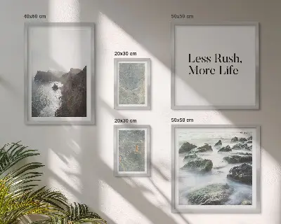 Mélancolie du marbre vert ensemble de 5 tableaux