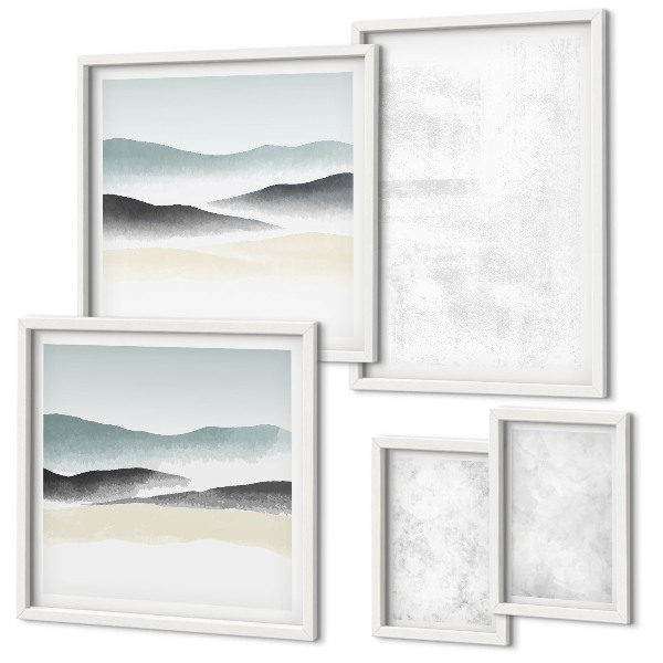 Tableau de décoration murale Fond abstrait à taches blanches