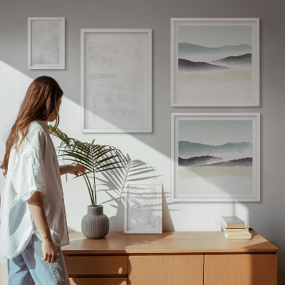 Tableau de décoration murale Fond abstrait à taches blanches