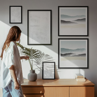Tableau de décoration murale Fond abstrait à taches blanches