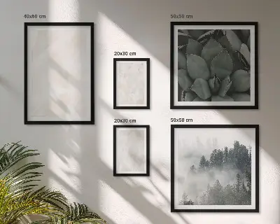 Lot de tableaux encadrés motifs géométriques pastel effet pierre