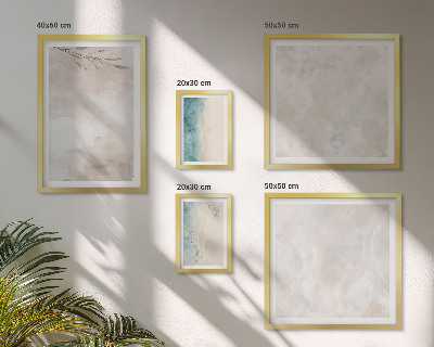 Ensemble de 5 tableaux Texture aquarelle subtile