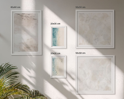Ensemble de 5 tableaux Texture aquarelle subtile