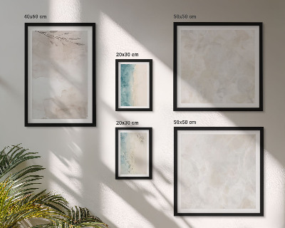 Ensemble de 5 tableaux Texture aquarelle subtile