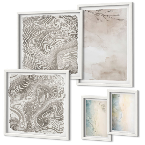 Tableau de décoration murale Peintures aquarelles délicates