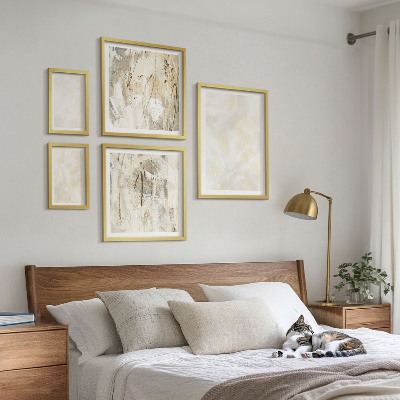 Ensemble de 5 tableaux Peinture à texture lumineuse