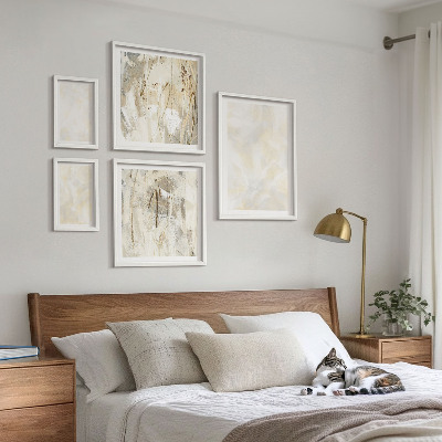 Ensemble de 5 tableaux Peinture à texture lumineuse