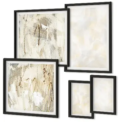 Peinture à texture lumineuse ensemble de 5 tableaux