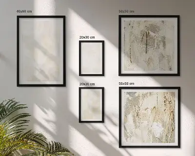 Peinture à texture lumineuse ensemble de 5 tableaux