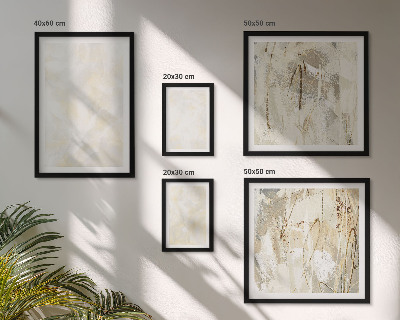 Ensemble de 5 tableaux Peinture à texture lumineuse