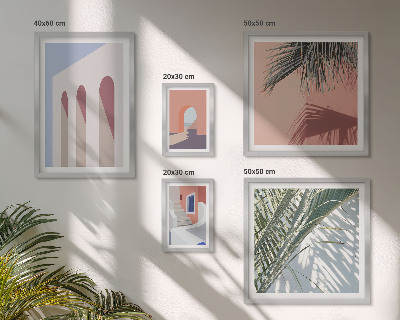 Lot de tableaux encadrés Illustrations d'architecture urbaine
