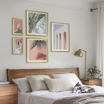 Lot de tableaux encadrés Illustrations d'architecture urbaine