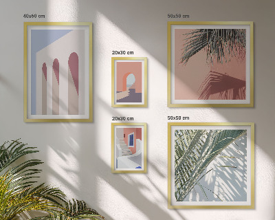 Lot de tableaux encadrés Illustrations d'architecture urbaine