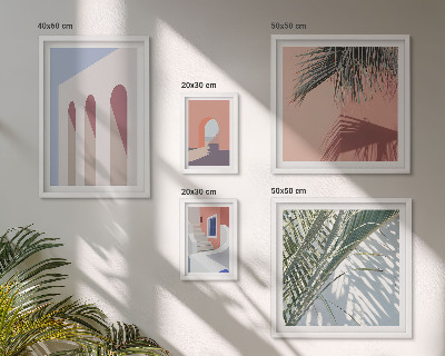 Lot de tableaux encadrés Illustrations d'architecture urbaine