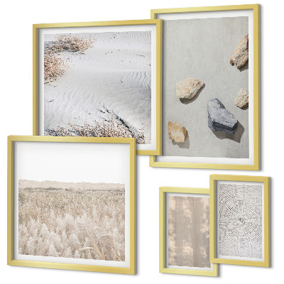 Tableau de décoration murale Textures naturelles bohèmes