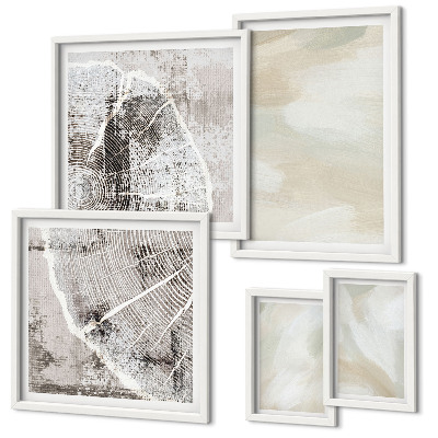 Lot de tableaux encadrés Minimalisme de la texture de peinture
