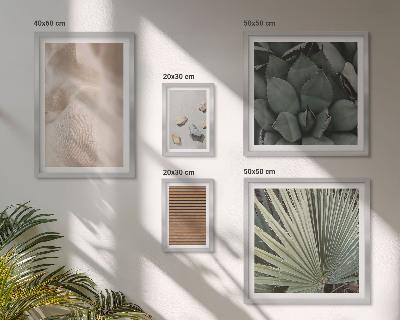 Ensemble de 5 tableaux Textures de pierre, de bois et de tissu