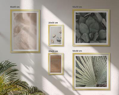 Ensemble de 5 tableaux Textures de pierre, de bois et de tissu