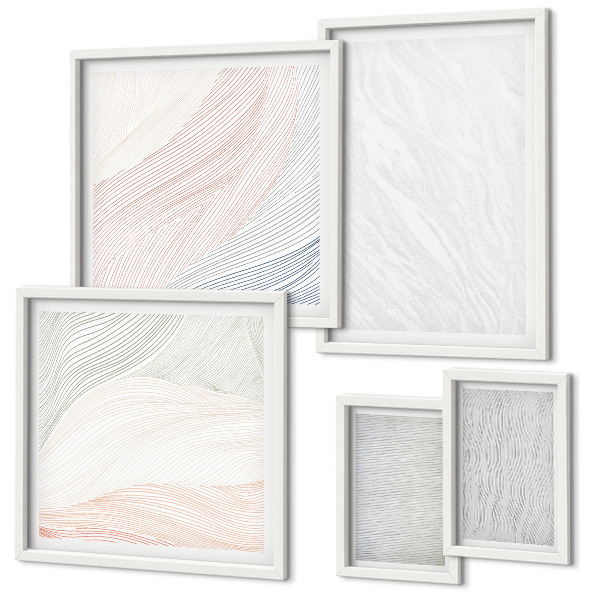 Tableau de décoration murale Motifs de cordes aux structures brillantes