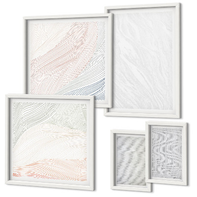 Tableau de décoration murale Motifs de cordes aux structures brillantes