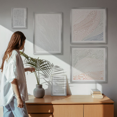 Tableau de décoration murale Motifs de cordes aux structures brillantes