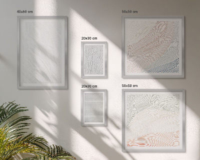Tableau de décoration murale Motifs de cordes aux structures brillantes