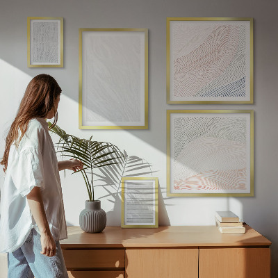 Tableau de décoration murale Motifs de cordes aux structures brillantes