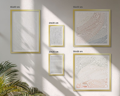 Tableau de décoration murale Motifs de cordes aux structures brillantes