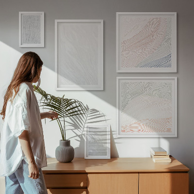 Tableau de décoration murale Motifs de cordes aux structures brillantes