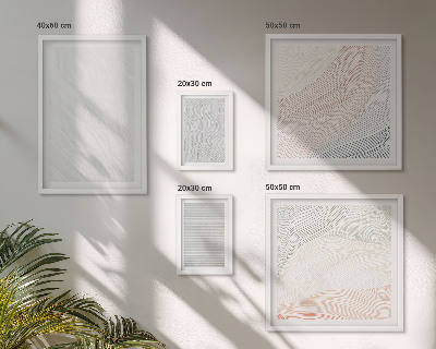 Tableau de décoration murale Motifs de cordes aux structures brillantes