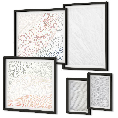 Tableau de décoration murale Motifs de cordes aux structures brillantes