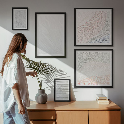 Tableau de décoration murale Motifs de cordes aux structures brillantes