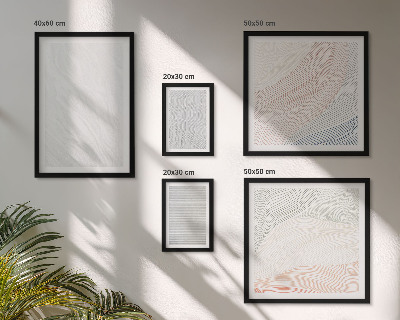 Tableau de décoration murale Motifs de cordes aux structures brillantes