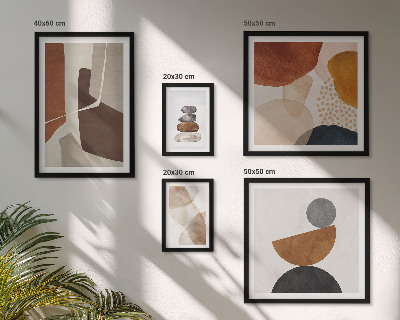 Ensemble de 5 tableaux Décorations de peinture abstraite